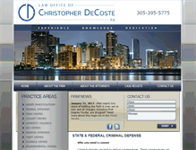 Tablet Screenshot of christopherdecoste.com